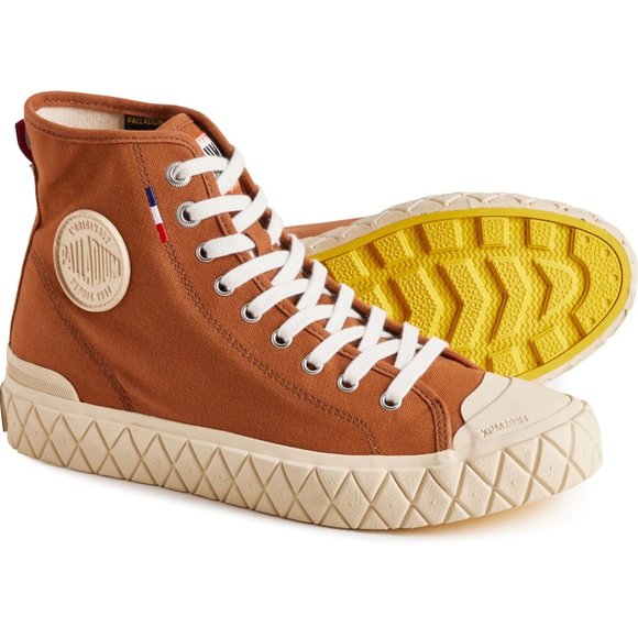 NEW Palladium Palla Ace Canvas Mid Sneakers For Men Star White 362sn - Picture 8 of 8